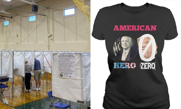 NH woman votes topless after anti-Trump T-shirt disallowed at polls