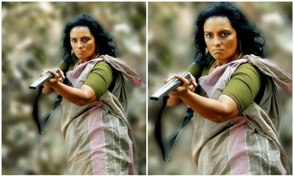 Shwetha Menon playing a maoist in Badal the manifesto movie