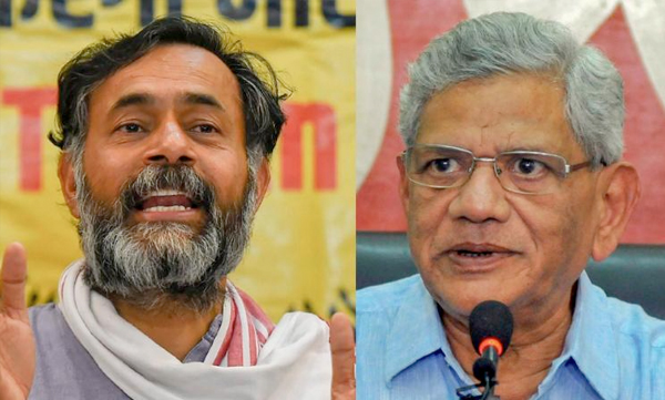 sitaram yechury yogendra yadav not charged in delhi riots says delhi police