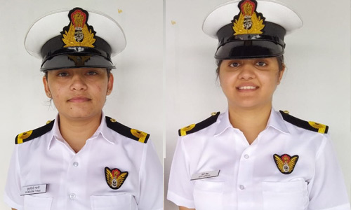 kumudini and rithi sing  create history ; included them in air observation team of navy