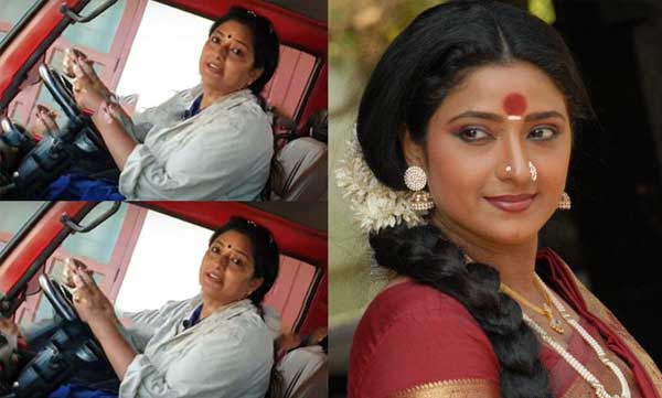 praveena drives mahindra truck