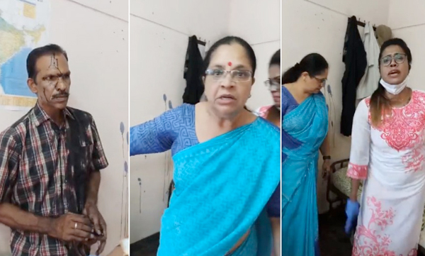 bhagyalakshmi protests against youtuber who gave deformative stories