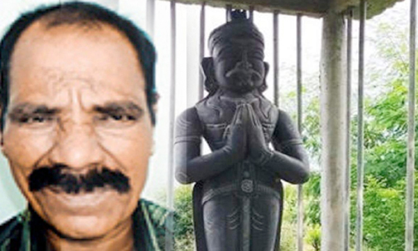 tamilnadu ragpicker builds his own statue