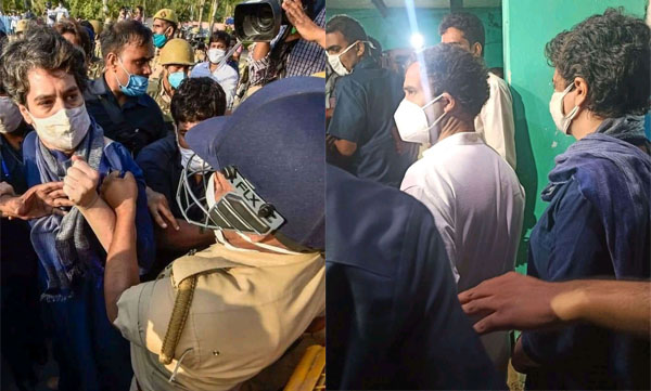 Rahul, Priyanka and Congress delegation meet Hathras rape victim's house