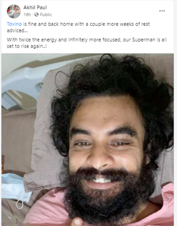 akhil paul facebook post about tovino thomas 