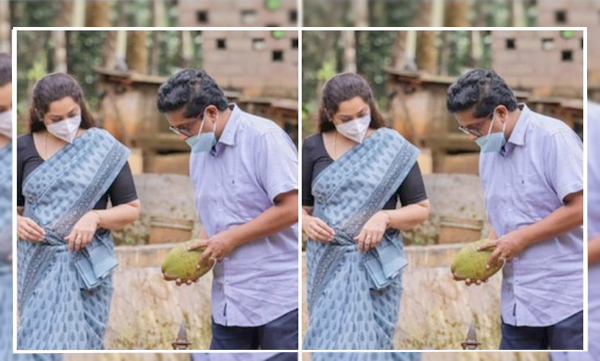 actress meena photo with jeethu joseph, location stills goes viral