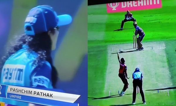 Umpire Paschim Pathak's 'Rockstar' Hairstyle Has Twitter on Overdrive