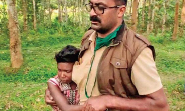 Pig caught by forest officers 