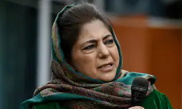 BJP against mehbooba mufti