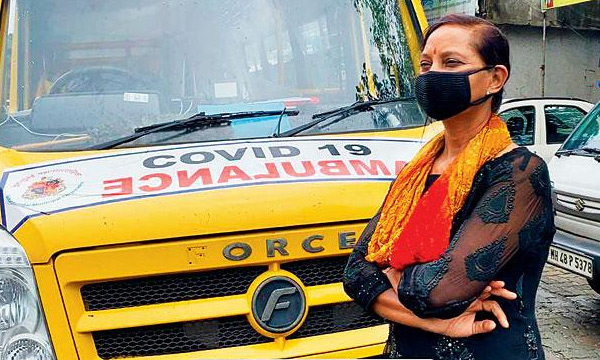 Woman Uses Own Bus As COVID-19 Ambulance