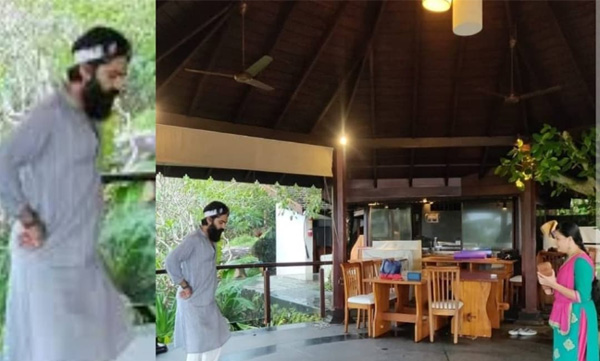 simbu studying dance under saranya mohan photo viral