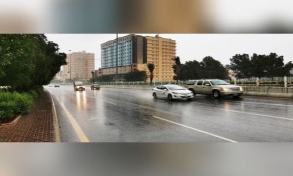 Heavy rain in jeddah