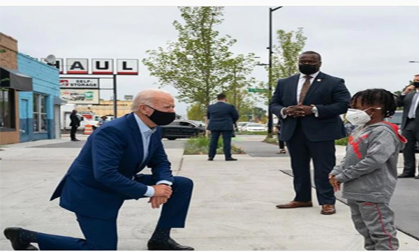 did Joe Biden seek pardon from George Floyd's daughter 