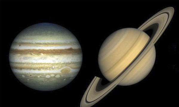 Jupiter and Saturn great conjunction
