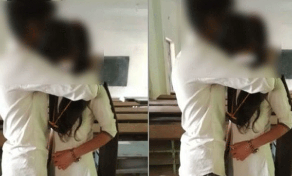 students marry in classroom