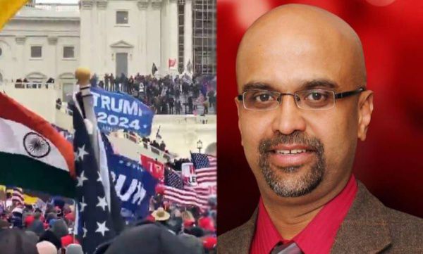 Indian flag in capitol 