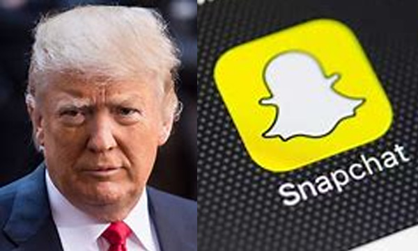 snap chat banned trup's account