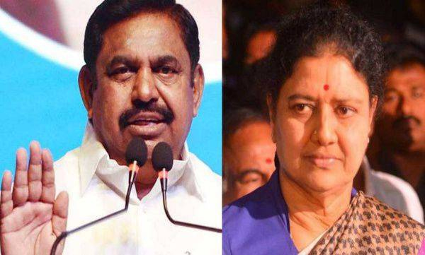 vk sasikala aiadmk edappadi k palaniswami