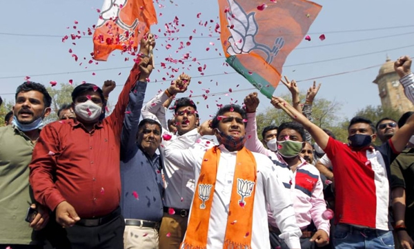 gujarat municipal corporation elections result