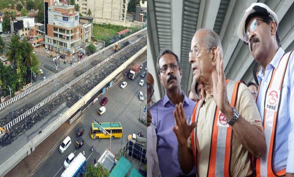 E. Sreedharan visits palarivattom flyover 