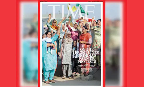 TIME Magazine Cover Features Women at the Frontline of Farmers' Protests
