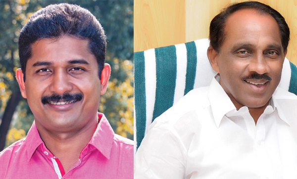 m swaraj  and k babu in thripunithura