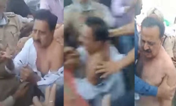 Punjab mla got attacked by farmers 