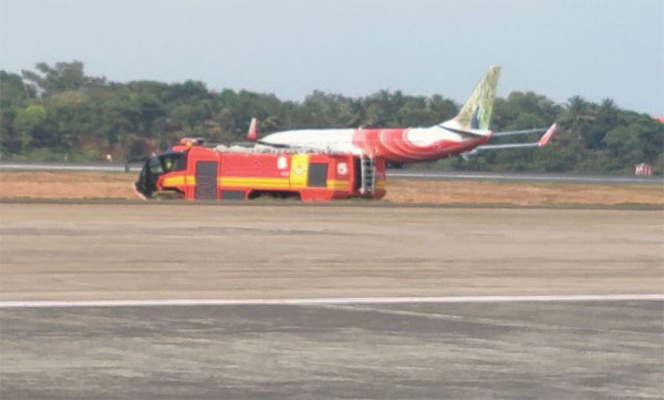 Fire warning: An Air India Express flight made an emergency landing at Kozhikode