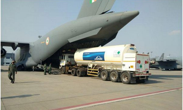 IAF starting airlifting of oxygen tankers 
