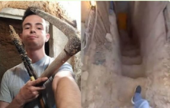 Teenager digs underground cave in six years 