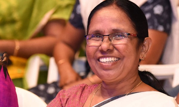 K K shialaja wins another international award 