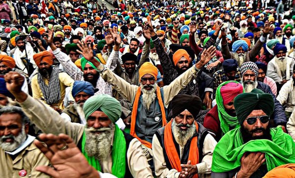 Farmers organizations raise protest against central government 