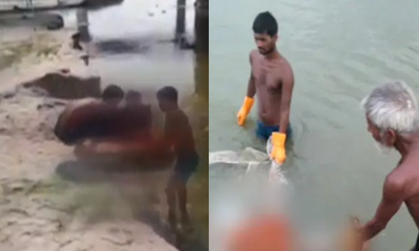 In UP's Prayagraj, Mass Graves Open Up As Water Rises In Ganga