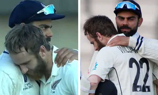 Kane Williamson reveals why he rested his head on Virat Kohli's shoulder after winning WTC title