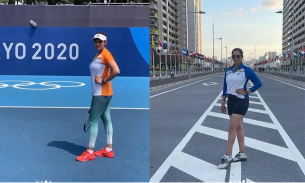 sania mirza shares photos from olympic village