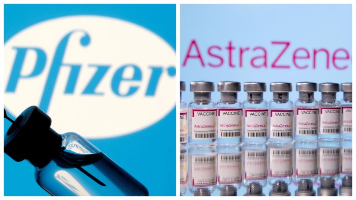 pfizer vaccine and astrazeneca  vaccine