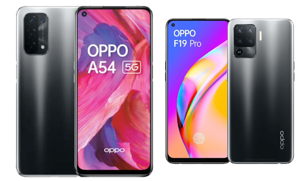 Oppo F19 vs Oppo A54