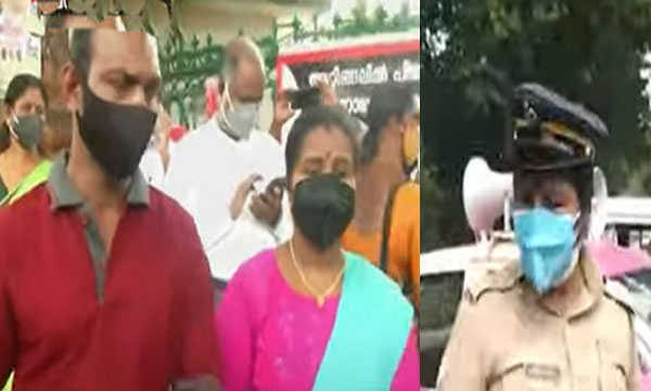Attingal Pink police issue; mother on fasting in front on secretariat