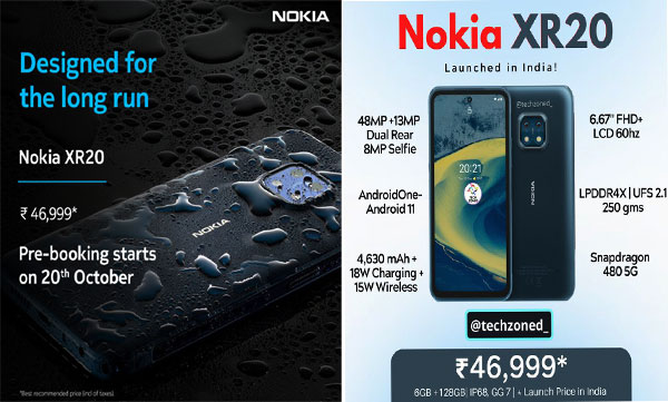 Nokia XR20 With Military-Grade Build, 20:9 Display Launched in India: Price, Specifications