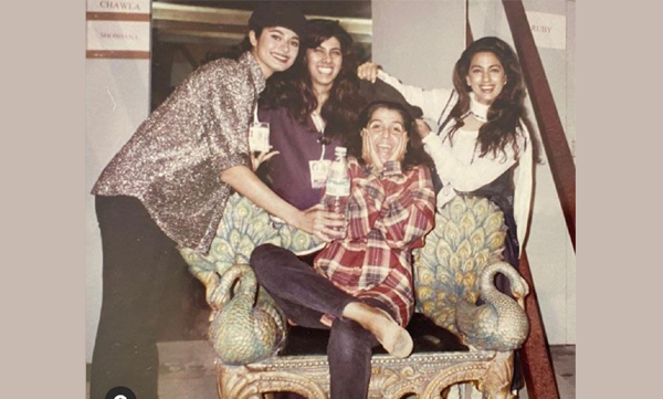 Juhi Chawla shares old memories with friends like farah khan, pooja batra and her cousin Zarika goes trending