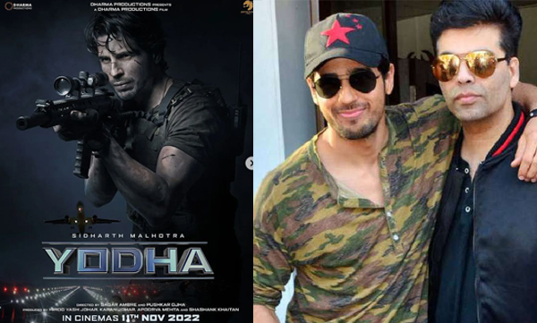 Karan Johar unveils first-ever action film under the Dharma Productions banner, Sidharth Malhotra's action-drama 'Yodha'