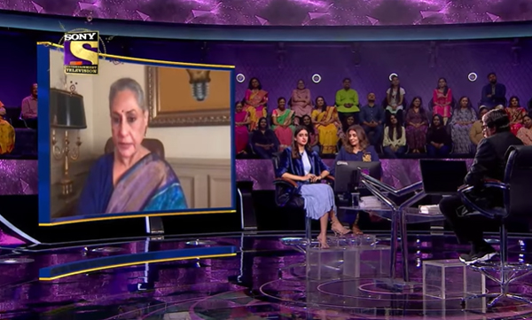  Kaun Banega Crorepati's 1000th episode has been released and it features Jaya Bachchan grilling host Amitabh Bachchan.