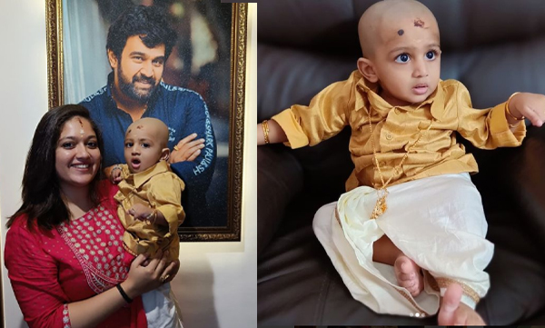 Meghna Raj shares cute picture of little Raayan along with caption 'Motte Boss in the house'