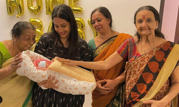 Sowbhagya Venkitesh shares precious picture of Sudharshana along with two loving grandmas and one great granny