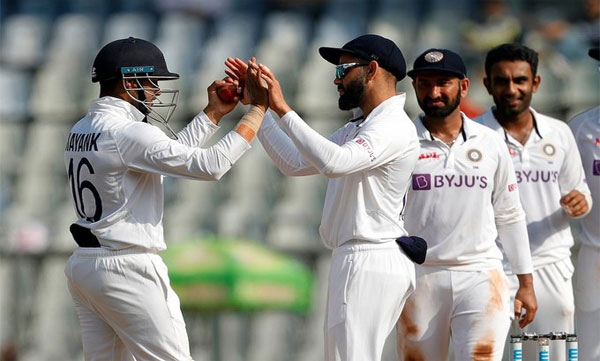 India demolish New Zealand by 372 runs, claim series 1-0