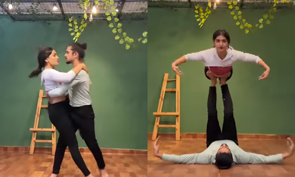 Saniya iyyappan and Ramzan make fire through their dance steps for the song 'Pakaliravukalam Irukuthirakalal'