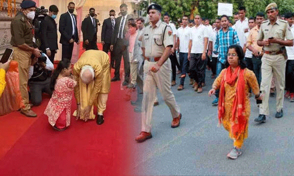 fact-check--photo-falsely-viral-as-pm-modi-touched-feet-of-ias-officer-aarti-dogra