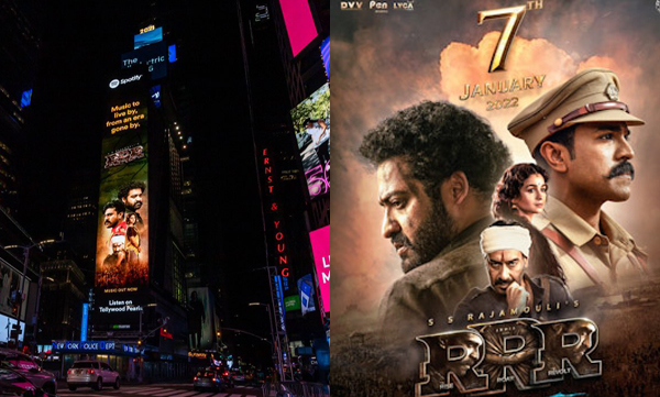 New York’s Times Square lights up with S.S. Rajamouli's directorial RRR