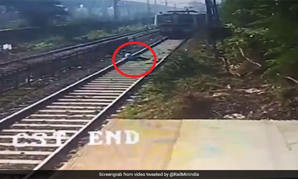 പാളത്തില്‍ വീണുകിടന്നയാളെ രക്ഷിക്കാന്‍ ട്രെയിന്‍ എമര്‍ജന്‍സി ബ്രേക്കിട്ടു, പിന്നീട് സംഭവിച്ചത്