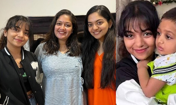 Ahana and Hansika visit junior Chiru